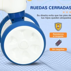 - Bicicleta sin pedales blanco-azul*Homcom Outlet