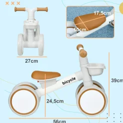 Homcom - Bicicleta sin pedales Blanco*AIYAPLAY Sale