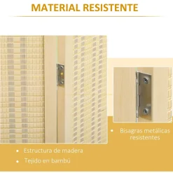 - Biombo de bambú 4 paneles*Homcom New