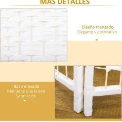Outlet - Biombo de cuerda de papel 4 paneles Estilo De Vida