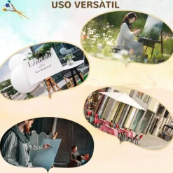 Homcom - Caballete de pintura plegable de madera Arte Y Manualidades