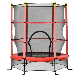 - Cama elástica Ø110 cm Rojo*Homcom Discount