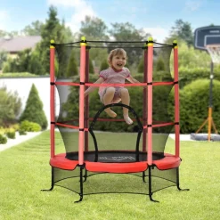 - Cama elástica Ø110 cm Rojo*Homcom Discount