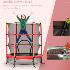 - Cama elástica Ø110 cm Rojo*Homcom Discount