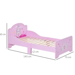 - Cama infantil 3-6 años color rosa*Homcom Sale