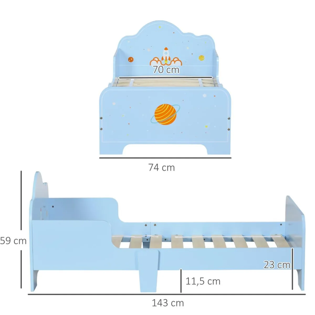 Online - Cama infantil espacio Azul Estilo De Vida
