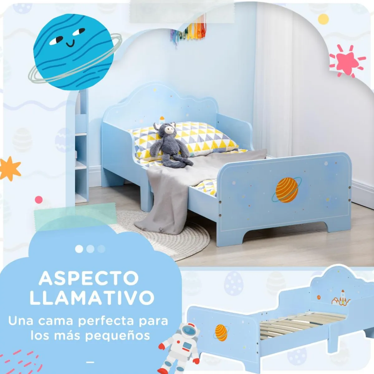 Online - Cama infantil espacio Azul Estilo De Vida
