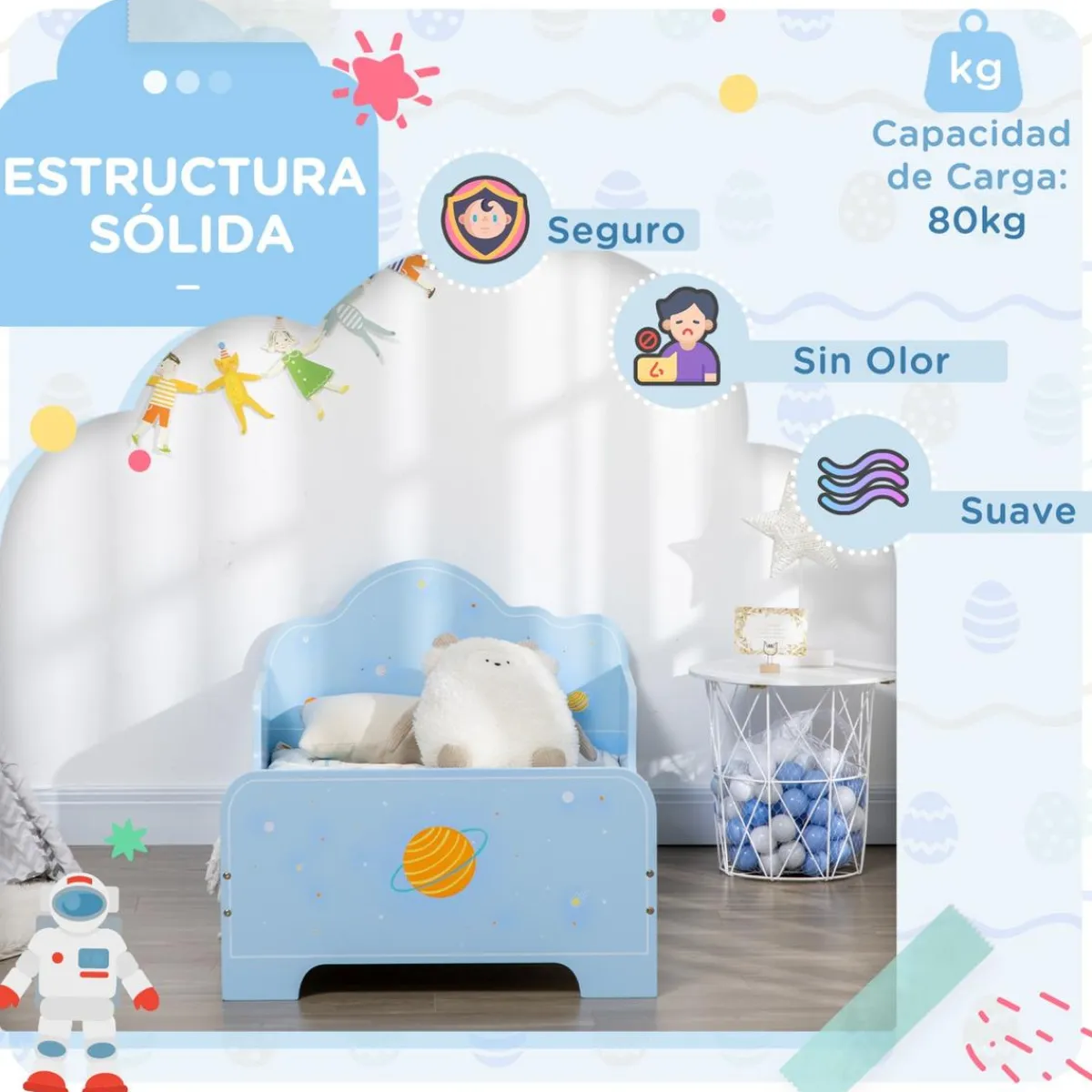 Online - Cama infantil espacio Azul Estilo De Vida