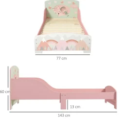 - Cama infantil Montañas Rosa*Homcom Sale