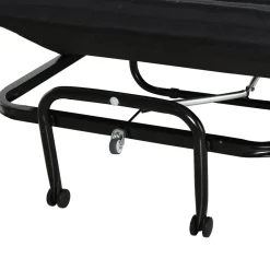 - Cama plegable con cabecera ajustable Negro Estilo De Vida