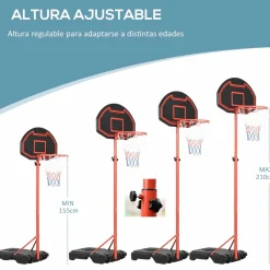- Canasta baloncesto ajustable con base*Homcom Sale