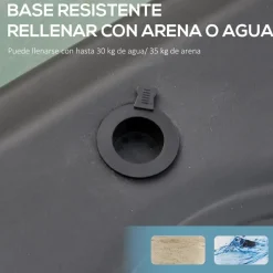 - Canasta baloncesto ajustable con base*Homcom Sale