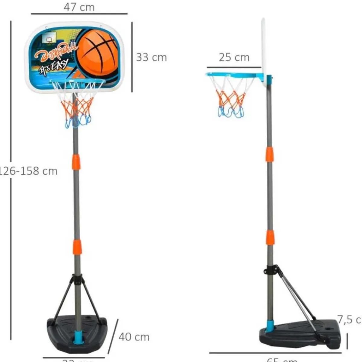 Clearance - Canasta con soporte ajustable Deportes