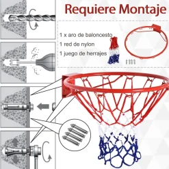 Clearance - Canasta de baloncesto para colgar Ø46 Deportes