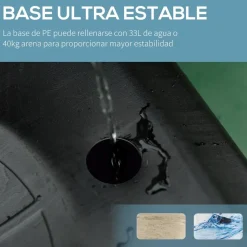 - Canasta de baloncesto de pie ajustable de 295-261 cm*Homcom Best