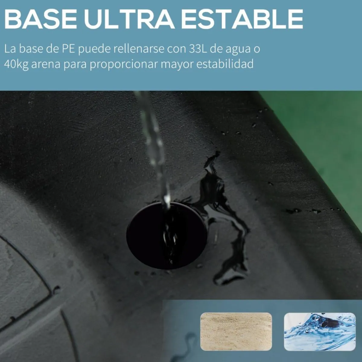 - Canasta de baloncesto de pie ajustable de 295-261 cm*Homcom Best