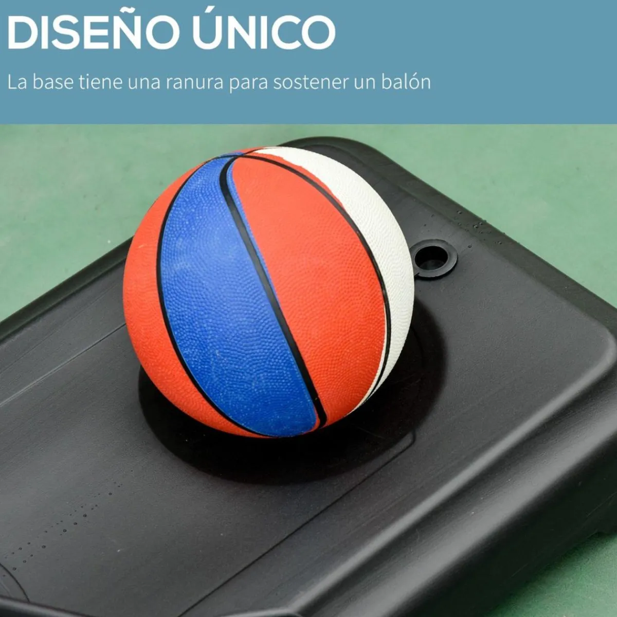 - Canasta de baloncesto de pie ajustable de 295-261 cm*Homcom Best