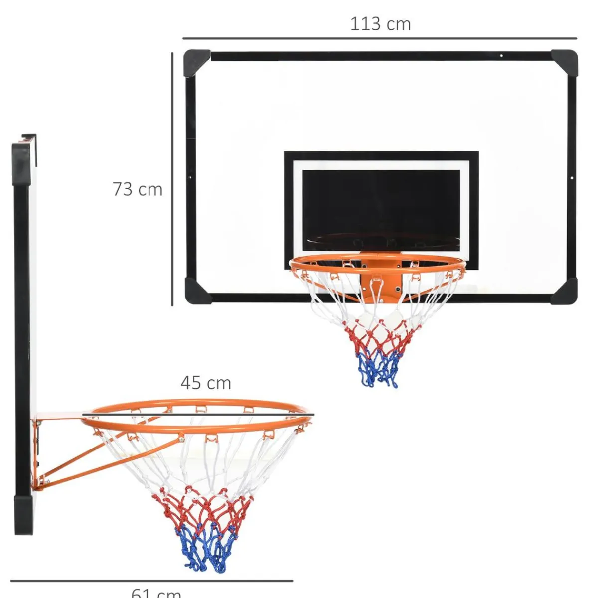 New - Canasta de baloncesto con red Deportes