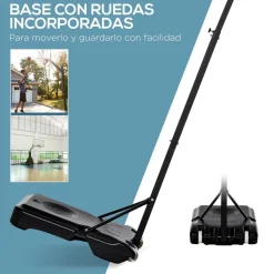 New - Canasta de baloncesto de pie ajustable de 194-249 cm Deportes