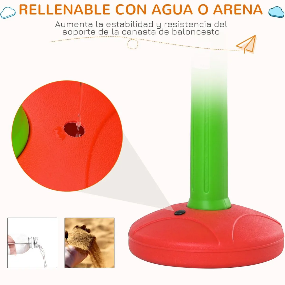 Outlet - Canasta de baloncesto infantil Deportes