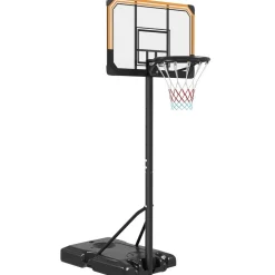 New Homcom - Canasta de baloncesto acero Negro Deportes