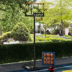 New Homcom - Canasta de baloncesto acero Negro Deportes