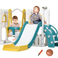 Homcom - Castillo juegos 6 en 1 para interior*AIYAPLAY Online