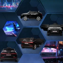 - Coche de batería Audi E-tron Negro*Homcom Best