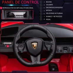- Coche de batería Lamborghini con mando a distancia*Homcom New