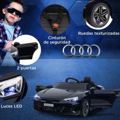 Clearance - Coche eléctrico Audi RS e-tron GT negro Vehículos De Batería O A Pedales