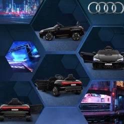 Clearance - Coche eléctrico Audi RS e-tron GT negro Vehículos De Batería O A Pedales