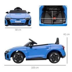 - Coche eléctrico Audi RS e-tron GT*Homcom