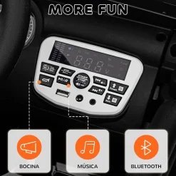 Discount Homcom - Coche eléctrico batería 12 V con mando a distancia Negro Vehículos De Batería O A Pedales