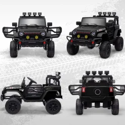 Discount Homcom - Coche eléctrico batería 12 V con mando a distancia Negro Vehículos De Batería O A Pedales