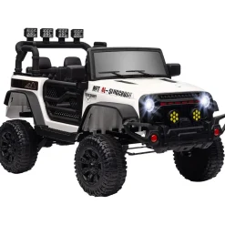 Sale Homcom - Coche eléctrico batería 12 V con mando a distancia Blanco Vehículos De Batería O A Pedales