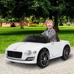 - Coche Eléctrico Bentley GT Blanco con control remoto*Homcom Sale