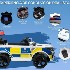 - Coche eléctrico de policía con mando*Homcom Discount