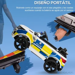 - Coche eléctrico de policía con mando*Homcom Discount