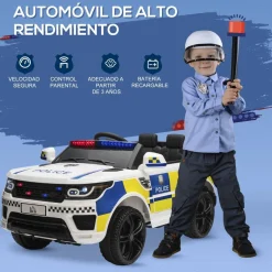 - Coche eléctrico de policía con mando*Homcom Discount