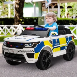 - Coche eléctrico de policía con mando*Homcom Discount