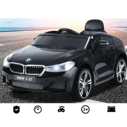 New - Coche Eléctrico Infantil BMW 6GT Vehículos De Batería O A Pedales