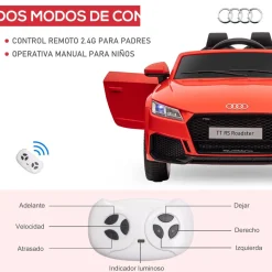 - Coche Eléctrico Infantil Audi TT*Homcom Hot