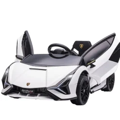 - Coche eléctrico Lamborghini blanco*Homcom Discount