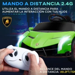 - Coche Eléctrico Lamborghini Veneno Verde*Homcom Discount