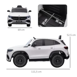 - Coche Eléctrico Mercedes-Benz EQA Blanco*Homcom Best