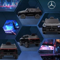 - Coche Eléctrico Mercedes-Benz EQA Negro Vehículos De Batería O A Pedales