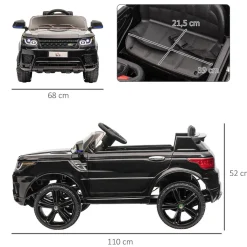 - Coche eléctrico SUV negro*Homcom Discount