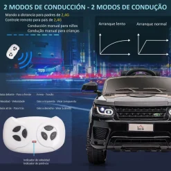 - Coche eléctrico SUV negro*Homcom Discount