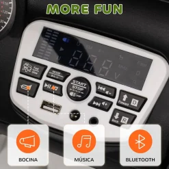 Homcom - Coche eléctrico Verde con mando Vehículos De Batería O A Pedales