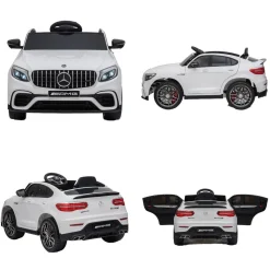 Online - Coche infantil eléctrico - Mercedes Benz AMG blanco Vehículos De Batería O A Pedales